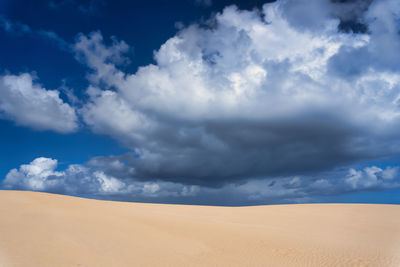 Scenic view of desert against sky