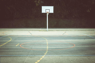 Basketball hoop outdoors