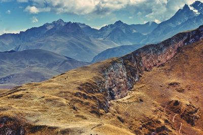 Scenic view of mountains