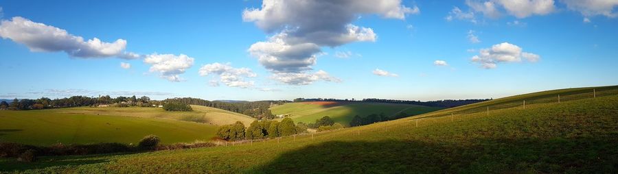 Panoramic view of landscape against sky