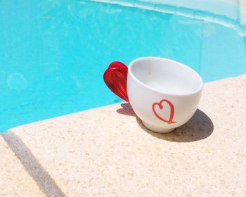 Coffee cup on table