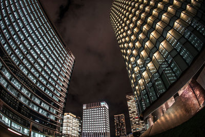 Low angle view of modern building