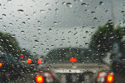 Raindrops on glass window