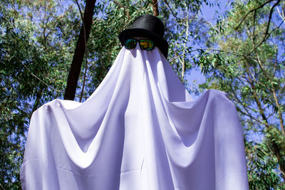 Low angle view of a ghost