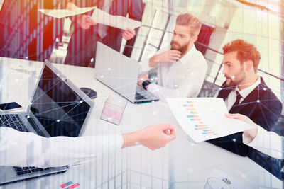 Group of people working in office