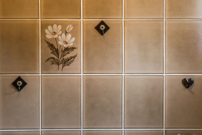 Digital composite image of tiled wall