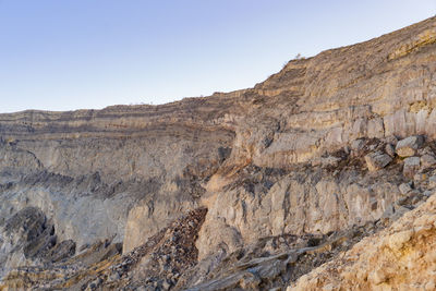 Rock formations in a desert