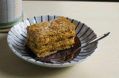 Close-up of food in plate