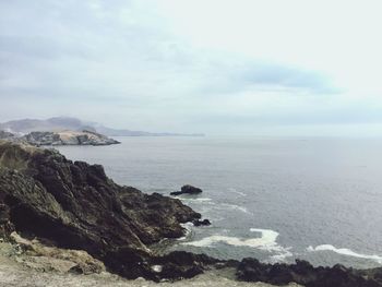 Scenic view of sea against sky