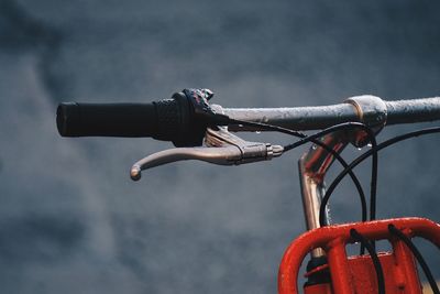 Close-up of bicycle wheel