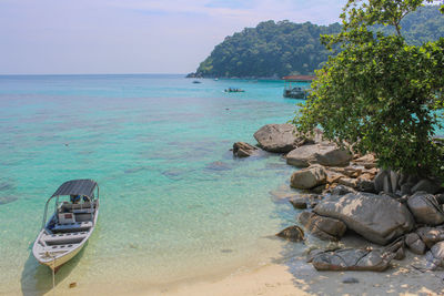 Scenic view of sea against sky