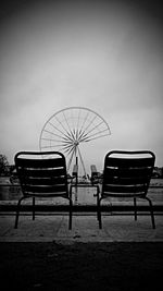 Empty chairs and tables