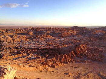 Aerial view of dramatic landscape