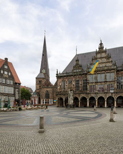 Beautiful and picturesque cityscape of one of the most famous cities in germany, bremen