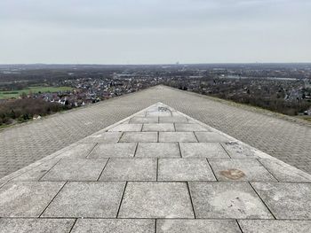 High angle view of cityscape against sky