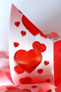 Close-up of heart shape cake