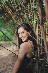 Portrait of a smiling young woman