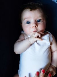 Portrait of cute baby girl