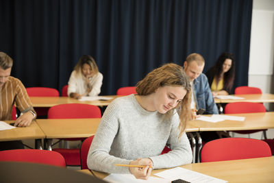 Students in lecture hall