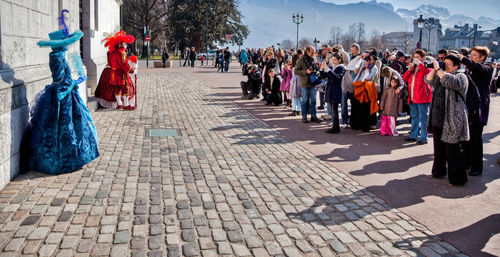 People during the annual carnival fest