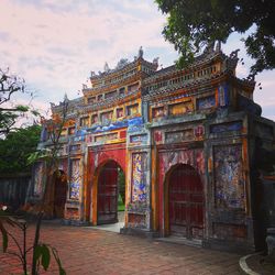 Low angle view of historical building