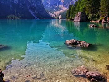 Scenic view of lake