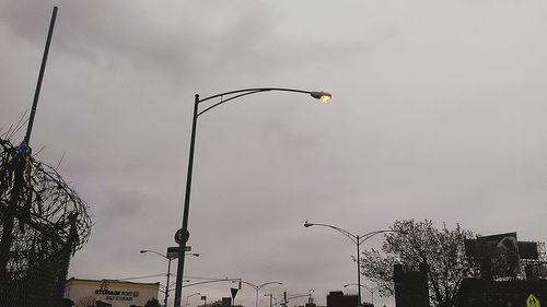 Low angle view of city against sky