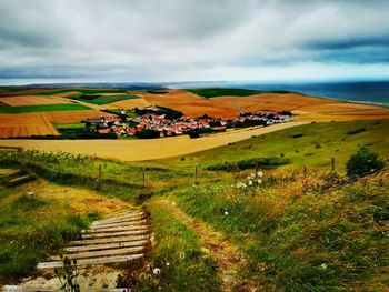 Scenic view of landscape against sky