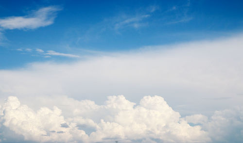 Low angle view of clouds in sky