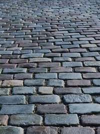 Full frame shot of cobblestone