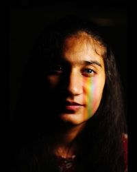 Close-up portrait of young woman