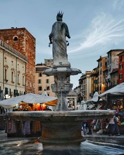 Fountain in city