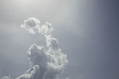 Low angle view of clouds in sky