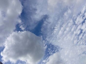 Low angle view of cloudy sky