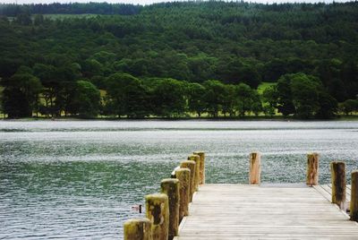 Pier over lake