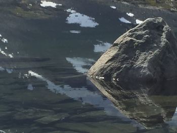 Rock formations in sea