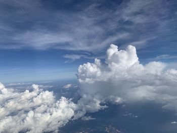 Low angle view of clouds in sky