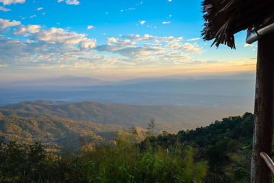 Scenic view of landscape against sky