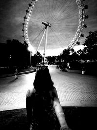 Ferris wheel in amusement park