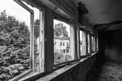 Lost place in black and white