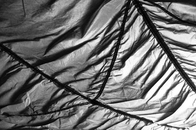 Close-up of fabric on bed