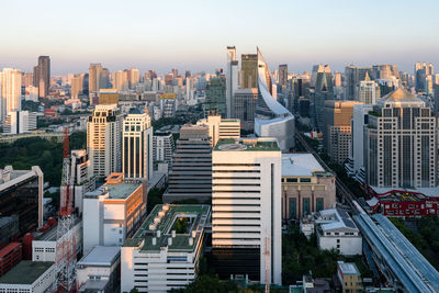 High angle view of cityscape