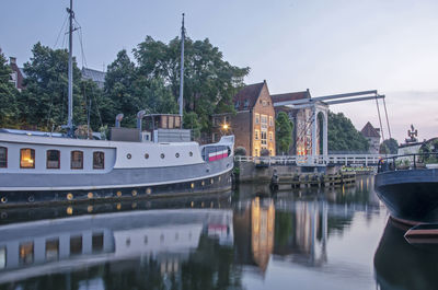 Early evening in zwolle, the netherlands