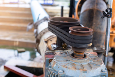 Close-up of machinery