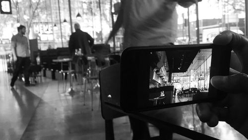 People in shopping mall