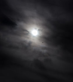 Low angle view of cloudy sky