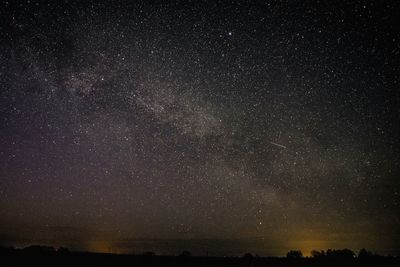 Low angle view of starry sky