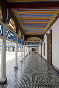 Empty corridor of building