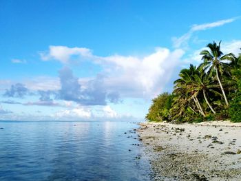 Scenic view of sea against sky