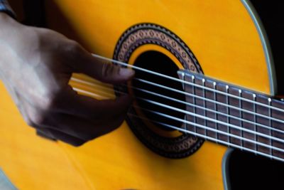 Close-up of guitar